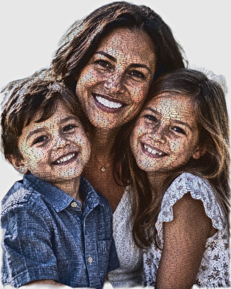 Family portrait, word art