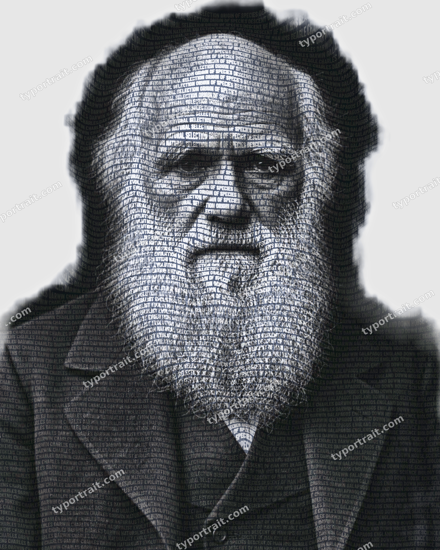 Charles Darwin &mdash; sacred word portrait