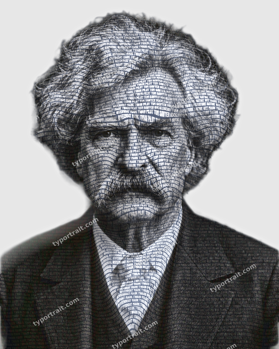 Mark Twain &mdash; sacred word portrait